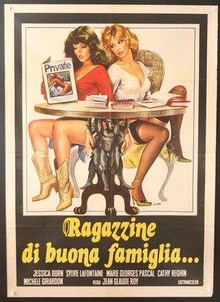 a poster of women sitting at a table