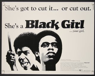 a poster of a black girl