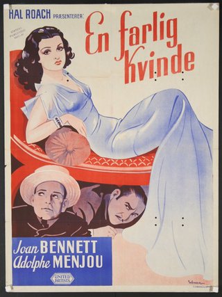 a movie poster of a woman lying on a couch