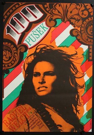 a poster of a woman with a guitar