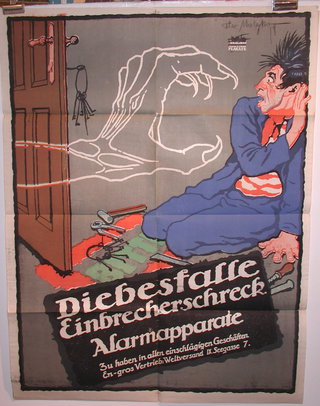 a poster of a man sitting on a rug