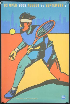 a tennis player with a racket