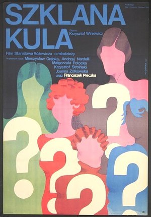 a poster with many faces and question marks