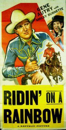 a poster of a cowboy with a gun