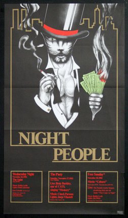 a poster of a man smoking a cigarette and money