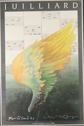 a painting of a bird wing