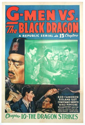 a poster of men in a black dragon