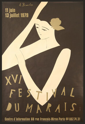 a poster with a woman with her arms crossed