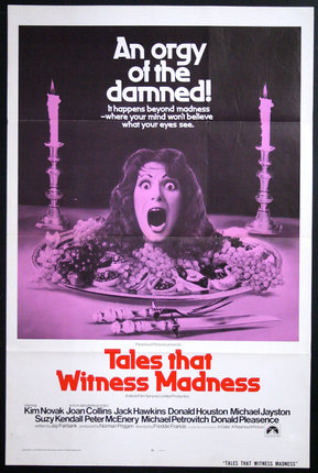 a movie poster of a woman with a plate of food