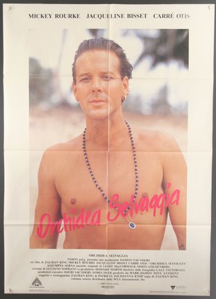 a poster of a man with a necklace