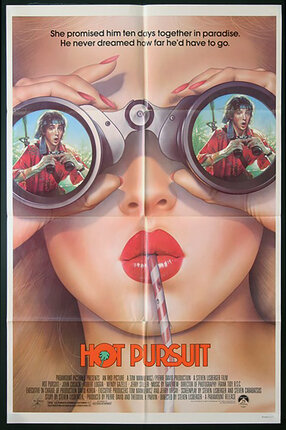 a movie poster of a woman looking through binoculars