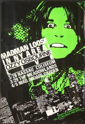 a poster of a man with green face