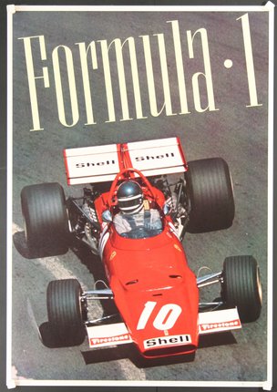 a magazine cover with a red race car