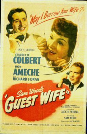 a movie poster with a man and woman on telephones