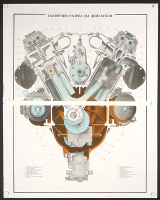 a diagram of a car engine