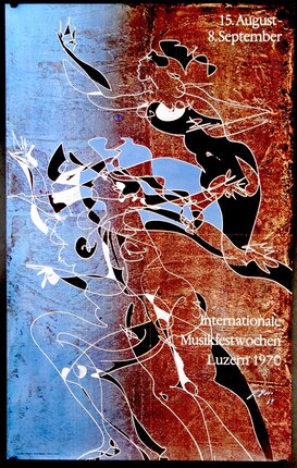 a poster with a woman dancing