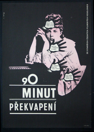 a poster with a woman with hands on her face
