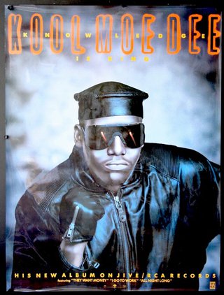 a poster of a man wearing sunglasses and a hat