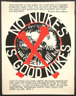 No Nukes is Good Nukes | Original Vintage Poster | Chisholm 