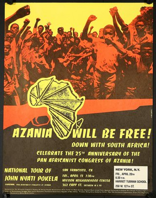 a poster of a protest