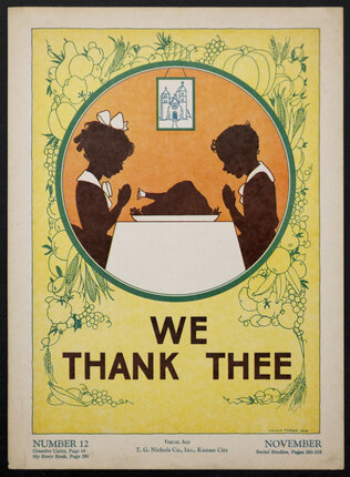 a poster of a thanksgiving dinner