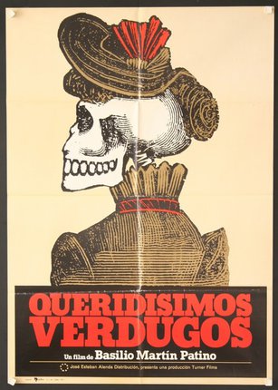 a poster with a skull in a hat