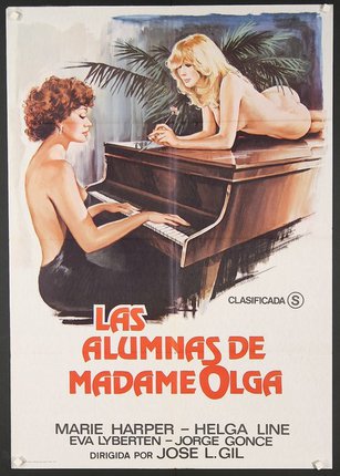 a movie poster of two women playing a piano