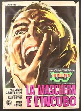 a poster of a man with his hand on his face