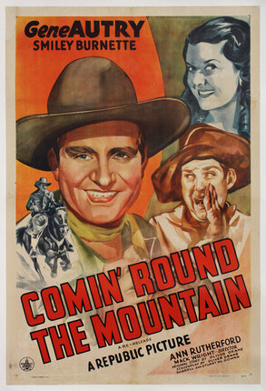 movie poster with a man in a cowboy hat and other characters