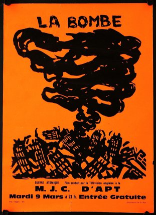 a poster of a nuclear explosion