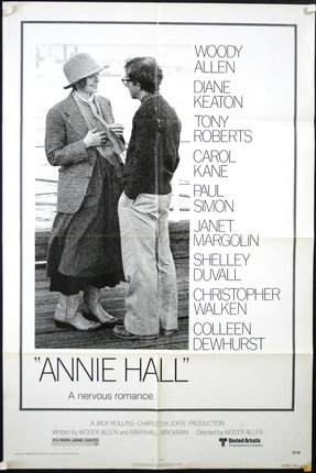 a movie poster of two people talking