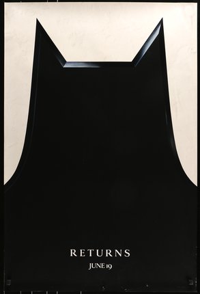 a black apron with a white background