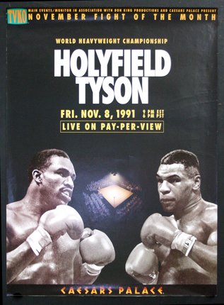 a poster for a boxing match