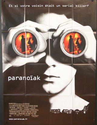 a movie poster of a child looking through binoculars