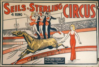 a poster of a circus show