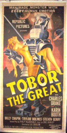 a movie poster with a robot