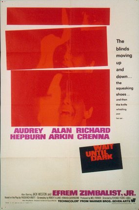 a movie poster with red and white text