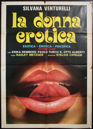 a poster of a woman's lips