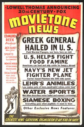 a poster of a movie news