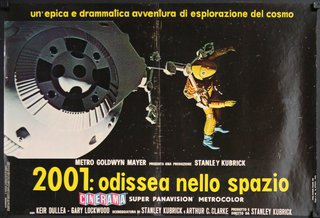 a movie poster with a man in space suit