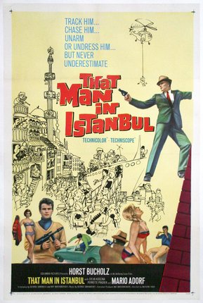 a movie poster with a man pointing a gun