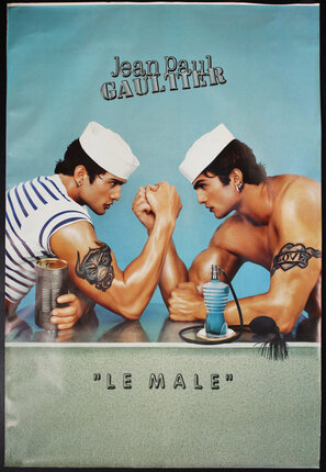 a poster of men arm wrestling