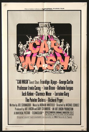 a movie poster of a car wash