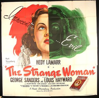 a movie poster of a woman and a cigarette