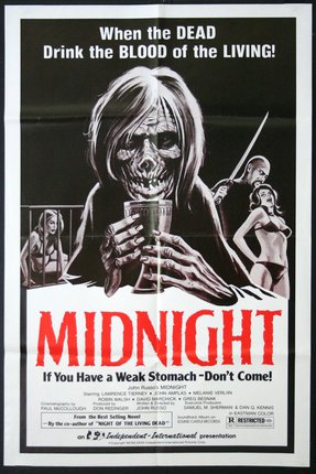 a movie poster with a skeleton holding a glass