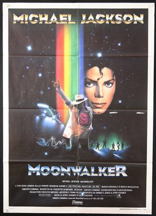 a movie poster of a man and a rainbow