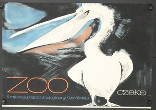 a poster of a pelican