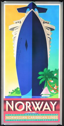 a poster of a cruise ship