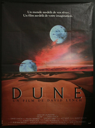 a movie poster with two planets