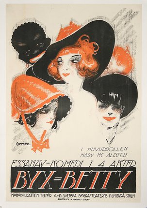 a poster of women wearing hats